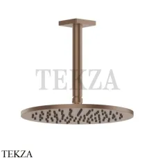 Gessi RILIEVO Потолочная душевая лейка D25 с кронштейном под размер 59150-708, Copper Brushed PVD