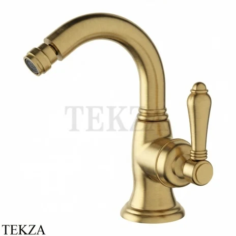 Nicolazzi Cinquanta Смеситель для биде с донным клапаном El Capitan, 3455OS75C, Brushed brass