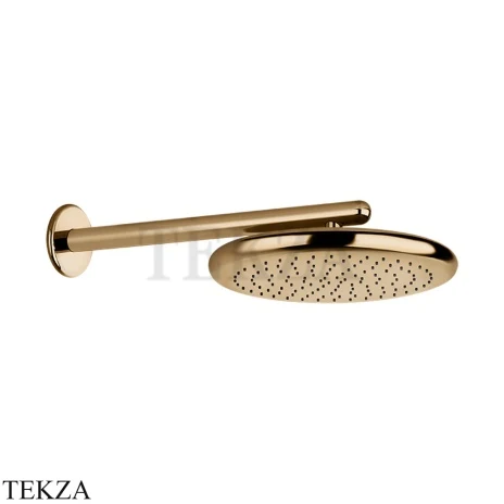 Gessi Goccia Душевая лейка 30,0 с настенным креплением 33756-735, Warm Bronze PVD