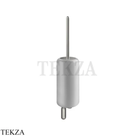Gessi Goccia Туалетный ёршик настенный, белая керамика 38019-147, Chrome Brushed