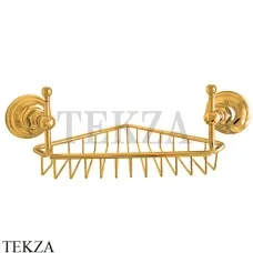 Nicolazzi CLASSICI Полочка-решетка угловая в душевую зону 1495GO, золото глянец Gold 24k