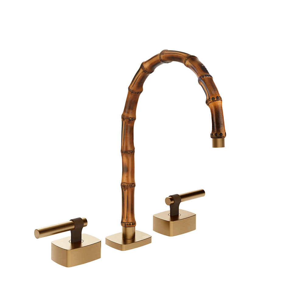 Gessi Jacqueline Смеситель для раковины на 3 отв., без донного клапана 77015-726, бронза Brushed