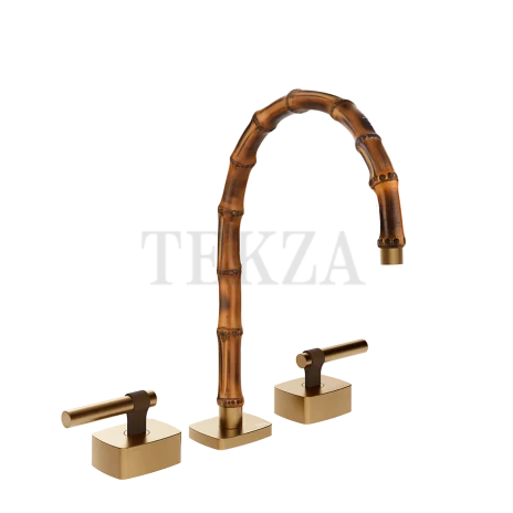 Gessi Jacqueline Смеситель для раковины на 3 отв., без донного клапана 77015-726, бронза Brushed