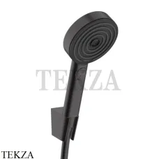 Hansgrohe Pulsify Ручной душ 105 3jet Relaxation с держателем и шлангом 125 см 24302670, черный матовый
