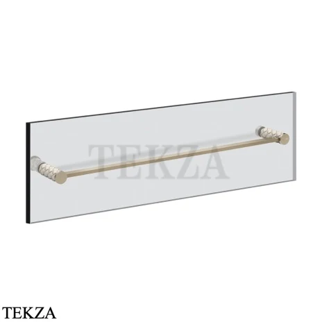Gessi Pelle Tresse Полотенцедержатель для крепления на стекло, 60 см 78715-432, Crème/ Finox Br. Nickel