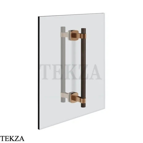 Gessi Jacqueline Полотенцедержатель для крепления на стекло, 20 см 77731-708, медь Brushed