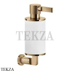 Gessi INCISO accessories Дозатор для жидкого мыла или лосьона, белый 58513-735, Warm Bronze PVD