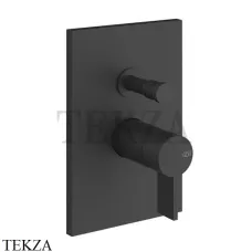Gessi Inverso RIGATO Смеситель для душа, 2 потока, внешняя часть 73579-299, Matte Black Gessi Inverso RIGATO Смеситель для душа, 2 потока, внешняя часть 73579-299, Matte Black