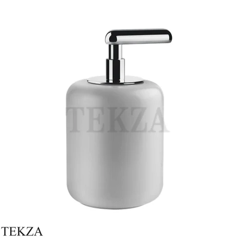 Gessi Goccia Дозатор для жидкого мыла, белая керамика 38037-031, хром глянец