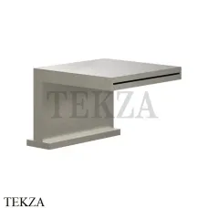Gessi CASCATA Каскадный излив на борт ванны или подиум 20191-149, Finox Brushed Nickel