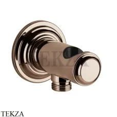 Gessi VENTI20 Держатель для душевой лейки с выводом воды 65161-030, Copper глянец