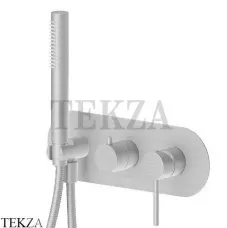 Newform XT Смеситель для душа 2 потока, с гарнитуром, внешняя часть 4269E.59.066, PVD Br. Stainless Steel