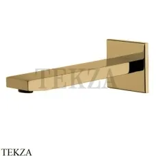 FIMA Carlo Frattini FIT Излив для настенного монтажа, F2424OS, Brushed gold