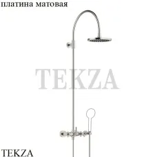 Dornbracht TARA Душевая стойка с двухкомпонентным смесителем (без ручного душа) 26632892-06, платина матовая