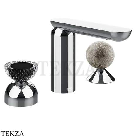 Gessi Perle Смеситель для раковины на 3 отв., без гарнитура 74768-031, хром глянец