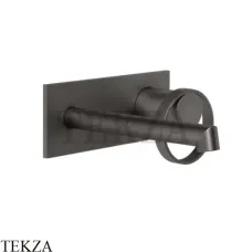 Gessi ANELLO Смеситель для раковины на планке, внешняя часть 63388-707, Black Metal Brushed