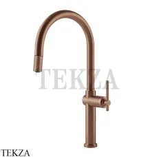 Gessi KITCHEN Habito Смеситель для кухни однорычажный с лейкой 60672-708, Copper Brushed PVD