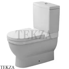 Duravit Starck 3 Унитаз комбинированный 0128090000, сиденье микролифт SoftClose, белый глянец