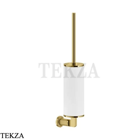 Gessi INCISO accessories Туалетный ершик настенный, белый 58519-246, Gold PVD