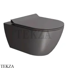 GSI PURA 55/F Унитаз подвесной ”Swirlflush” (безободковый) 8815FR216, сиденье микролифт slim, Bistro