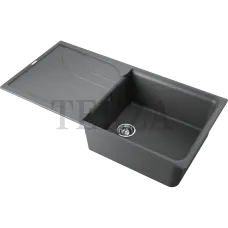 Omoikiri Yasugata 100 Кухонная мойка Tetogranit прямоугольная с крылом 4993851 платина