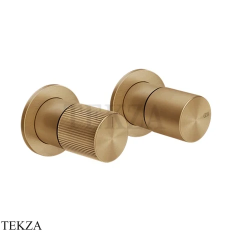 Gessi Habito RIGATO Смеситель для душа с переключателем 2 потока ванна-душ 70579-726, Warm Bronze Br. PVD
