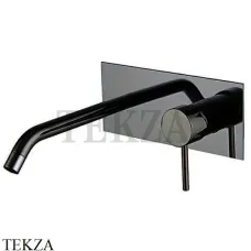 FIMA Carlo Frattini Spillo UP Смеситель для раковины на планке, внешняя часть F3051LX5CS, Brushed black chrome