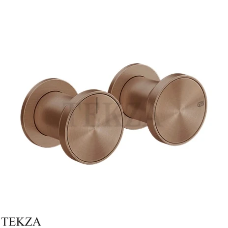 Gessi Origini MATERIC Смеситель для душа 2 потребителя, внешняя часть 66079-708, Copper Brushed