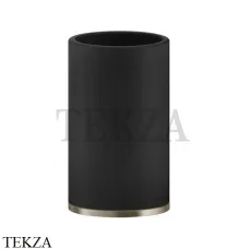 Gessi INCISO accessories Стакан настольный, композит черный 58532-149, Finox Brushed Nickel