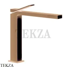 Gessi RETTANGOLO K Смеситель для раковины, без сливного гарнитура 53004-726, Warm Bronze Br