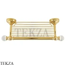 Migliore Cristalia SWAROVSKI Полка-решетка полотенец 16840, золото глянец