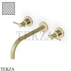Zucchetti Helm Diagonal Смеситель для раковины, внешняя часть ZHL761.XP31G3, brushed british gold PVD