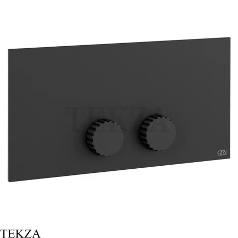 Gessi Incastri Клавиша смыва для инсталляции Viega Prevista 75613-299, черный матовый