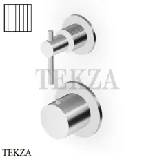 Zucchetti Helm Vertical Термостат для душа на 1 поток, внешняя часть ZHL801.XG2, нержавеющая сталь brushed