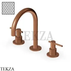 Zucchetti Helm Diagonal Смеситель для раковины, без донного клапана ZHL515.XP91G3, brushed copper PVD