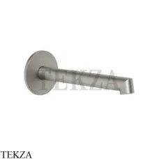 Gessi Ingranaggio-Anello Излив для раковины настенный, средней длины 63403-149, Finox Brushed Nickel