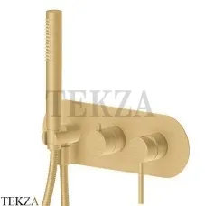 Newform XT Смеситель для душа 2 потока, с гарнитуром, внешняя часть 4269E.59.097, PVD Br. Gold