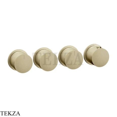 Gessi Habito Bath-shower Термостат на 3 потока, внешняя часть 63436-727, Brushed Brass