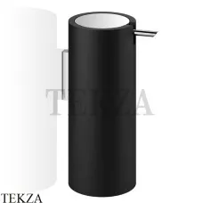 Decor Walther Stone Black WSP Настенный дозатор для жидкого мыла или лосьона 0972264, черный матовый-хром глянец