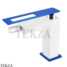 Boheme Q Смеситель для биде однорычажный, без гарнитура 146-WUW, Белый-синий