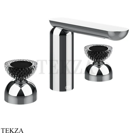 Gessi Perle Смеситель для раковины на 3 отв., без гарнитура 74776-031, хром глянец