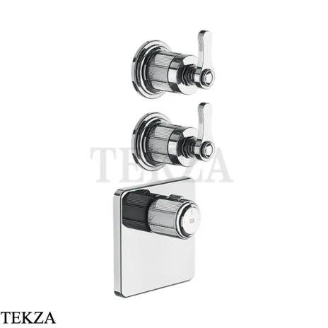 Gessi VENTI20 Термостат для душа, 2 потока, внешняя часть 65202-031, хром глянец