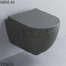 Cielo ENJOY Mini Унитаз подвесной укороченный, без ободка, сиденье с микролифтом EJVSKR CM, Cemento