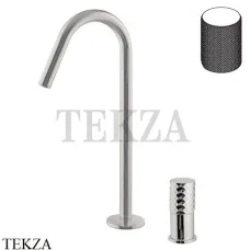 FIMA Carlo Frattini Spillo TECH G Смеситель для раковины, с донным клапаном F3271TNCGSN, Brushed nickel
