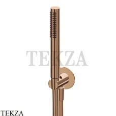 Newform Душевой комплект ручной душ ABS с выводом и держателем 823.31.023, Brushed bronze