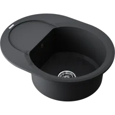 Omoikiri Sakaime 60E Кухонная мойка Tetogranit овальная с крылом 4993120 черный