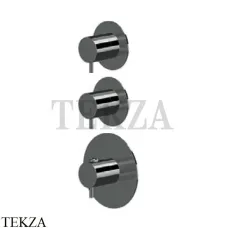 Newform XT Термостат для душа на 2 потока, внешняя часть, 67609E.M0.077, Carbon satin