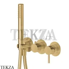 Newform X-Steel 316 Душевой комплект смеситель 2 потока, ручной душ, сталь 69667EX.59.097, PVD Brushed gold