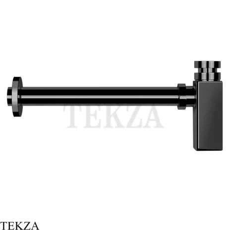 Gessi TOTAL LOOK Сифон для раковины бутылочный 01410-706, black хром глянец