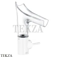 Axor Starck V Смеситель для раковины, с донным клапаном 12112450, белый глянец